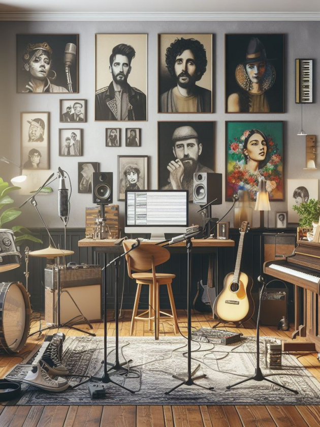 Generování hudby a textů písní